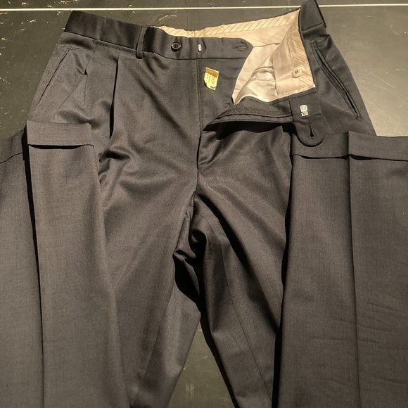 Ermenegildo Zegna Navy Blue Suit Jacket Pants - Picture 2 of 7